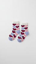 Chaussettes Cotton Candy Pop avec motifs de cœurs