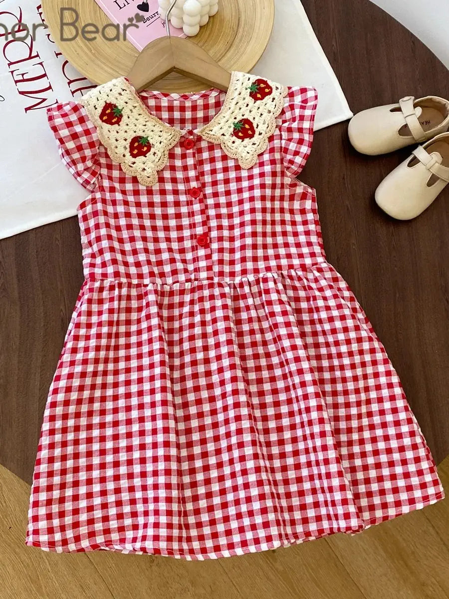 Vestido Strawberry Listrado