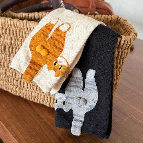 3D Kitten Socks
