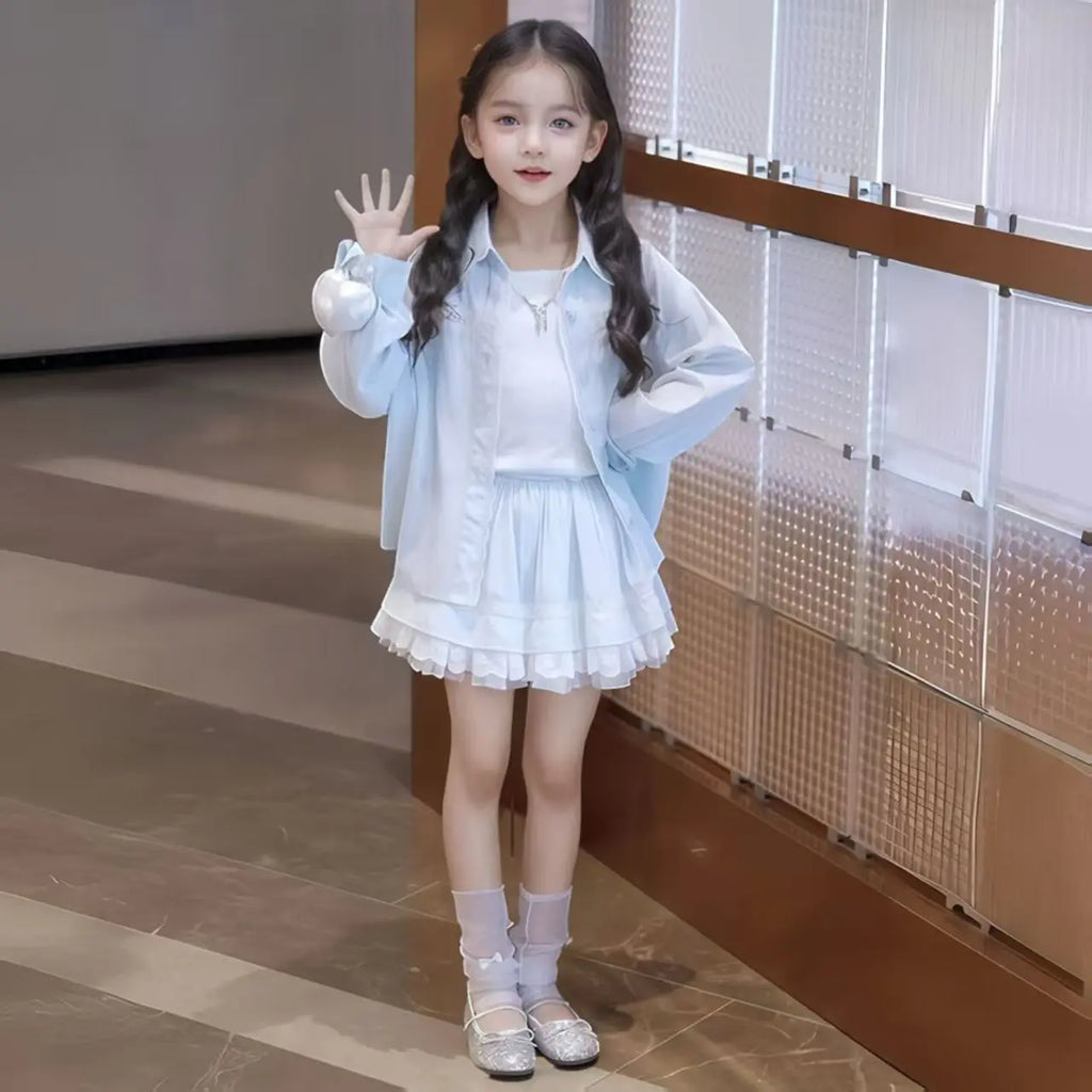 Conjunto Cardigan & Vestido Infantil  ݁ ˖Ი𐑼⋆