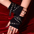 Punk Fingerless Gloves .⋆♱