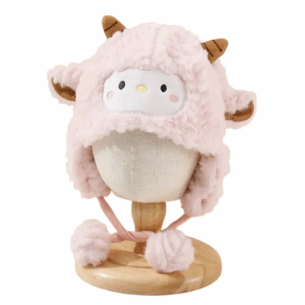 Toddler's Sheep Plush Hat