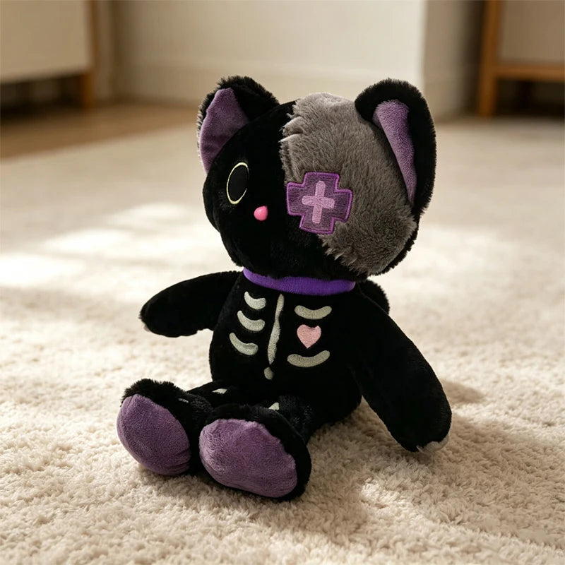 Gothic Skeleton Cat - Plush Toy