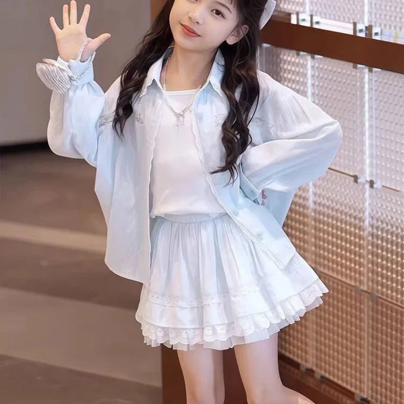 Conjunto Cardigan & Vestido Infantil  ݁ ˖Ი𐑼⋆