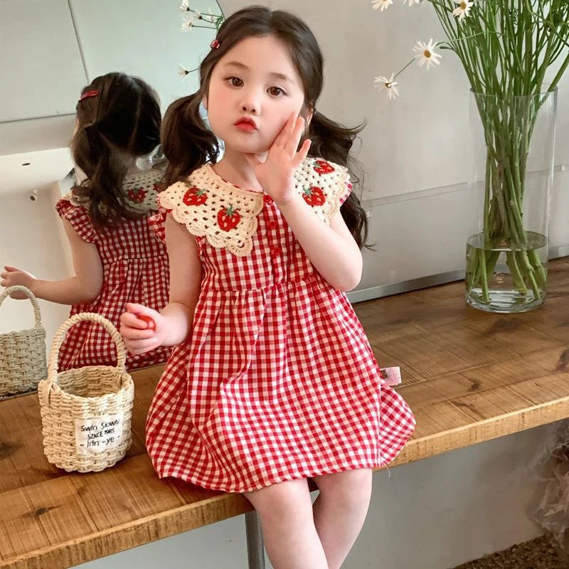 Vestido Strawberry Listrado