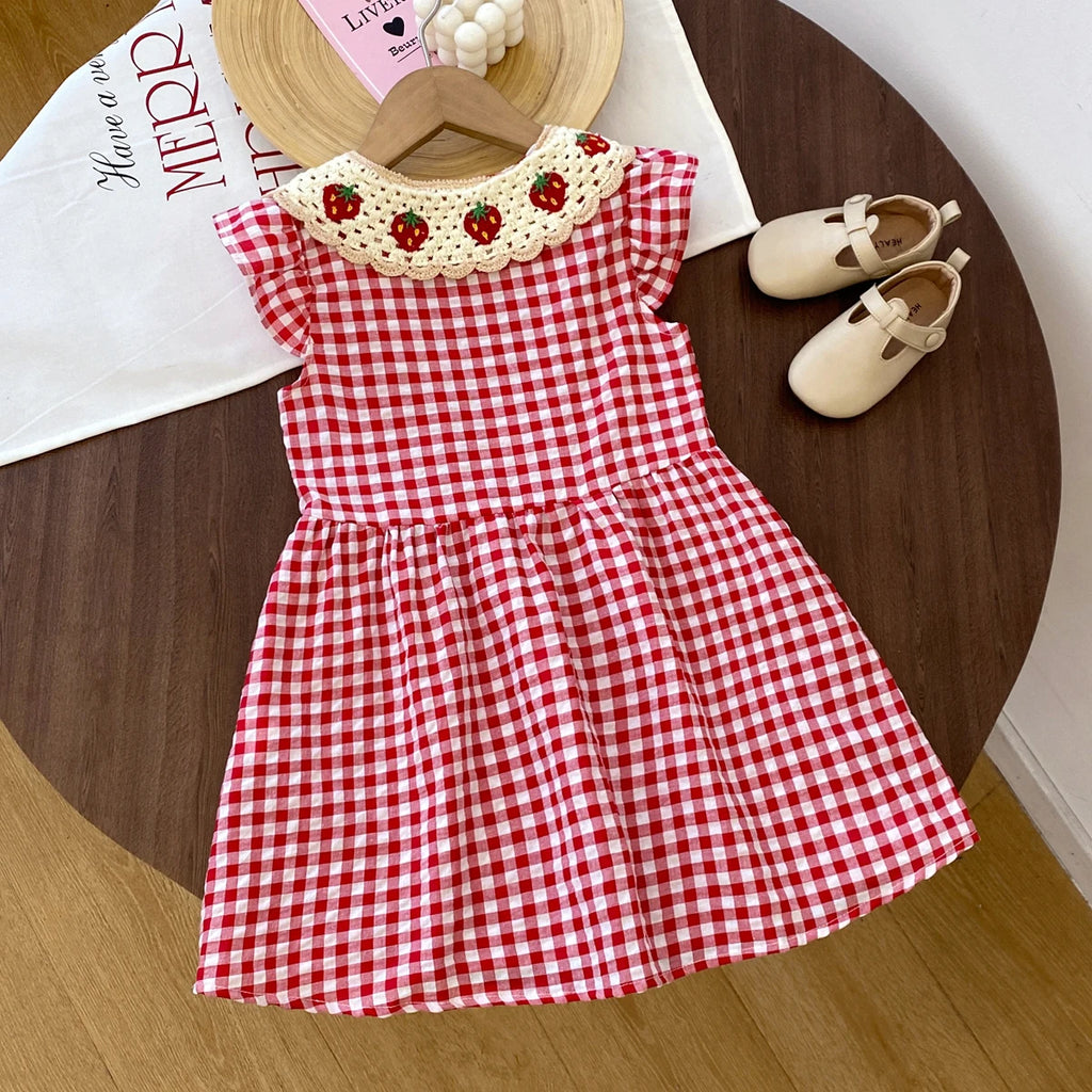 Vestido Strawberry Listrado