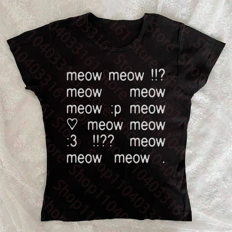 Camiseta Meow Meow Meow