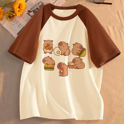 Kawaii Capybara Graphic T-Shirt