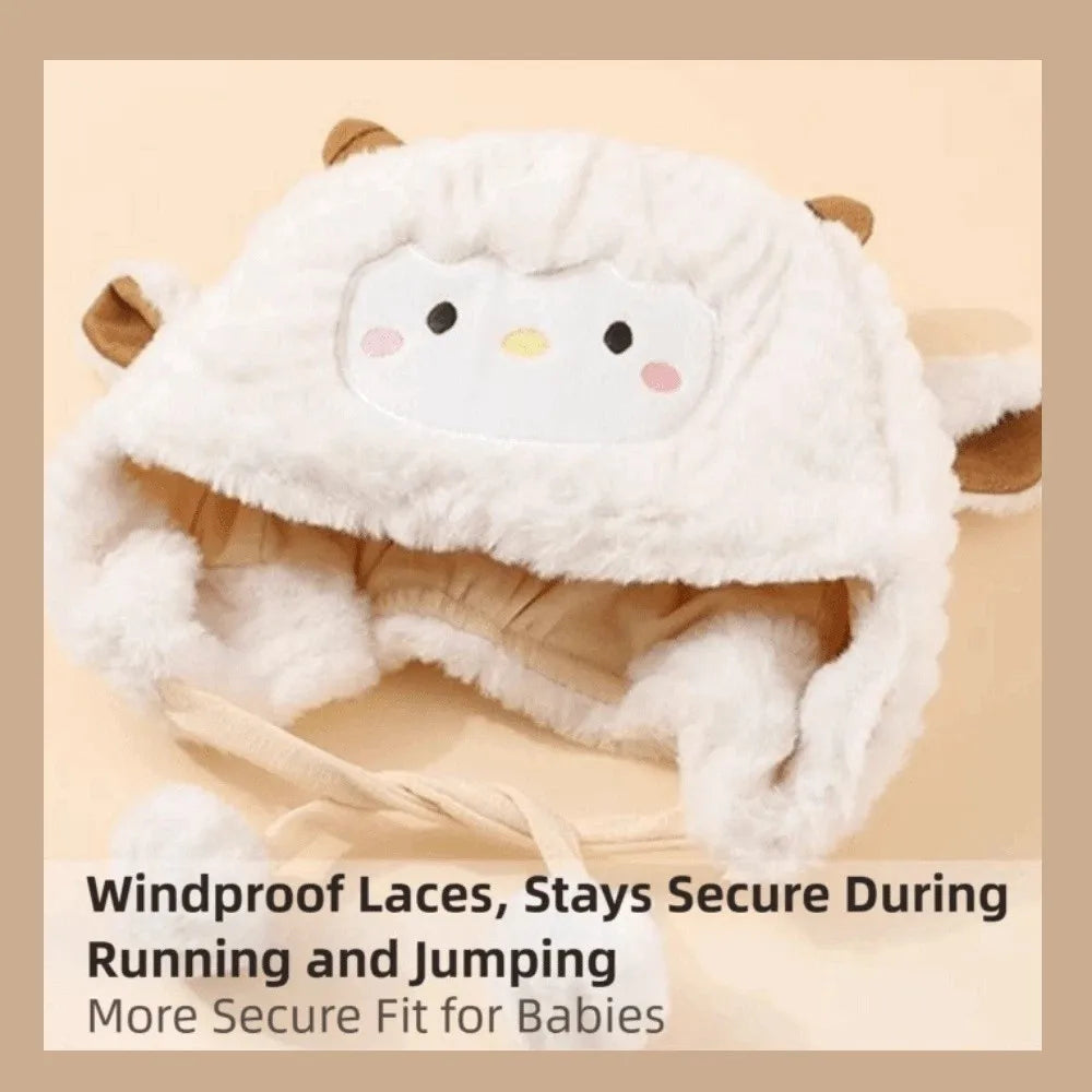 Toddler's Sheep Plush Hat