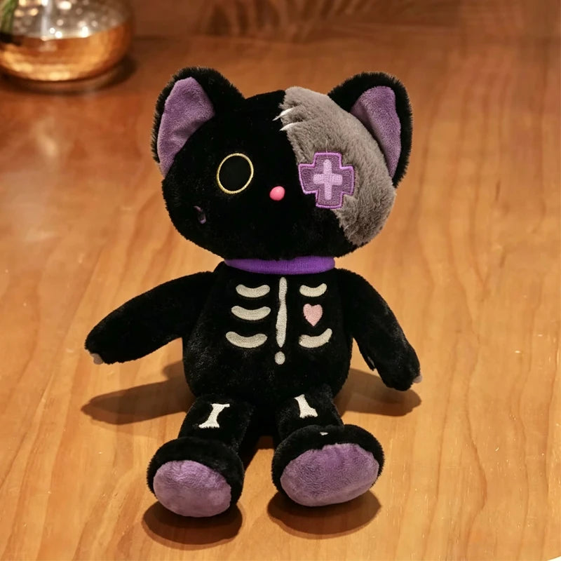 Gothic Skeleton Cat - Plush Toy