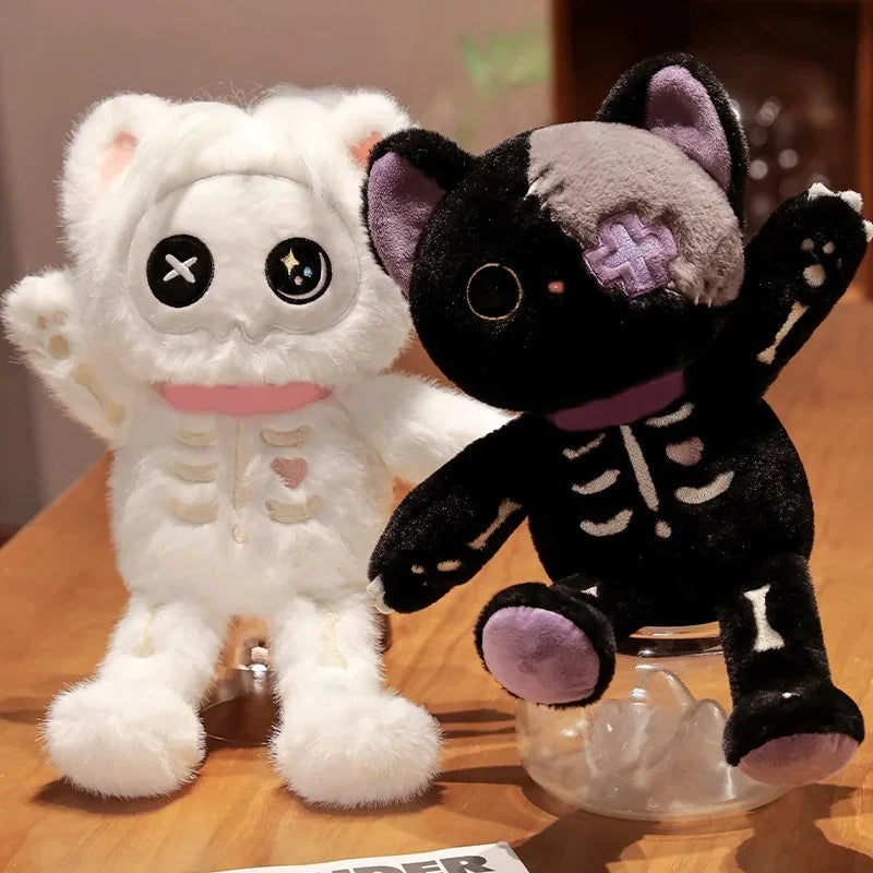 Gothic Skeleton Cat - Plush Toy