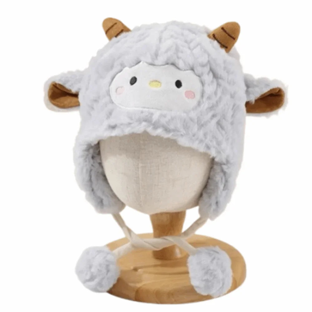 Toddler's Sheep Plush Hat