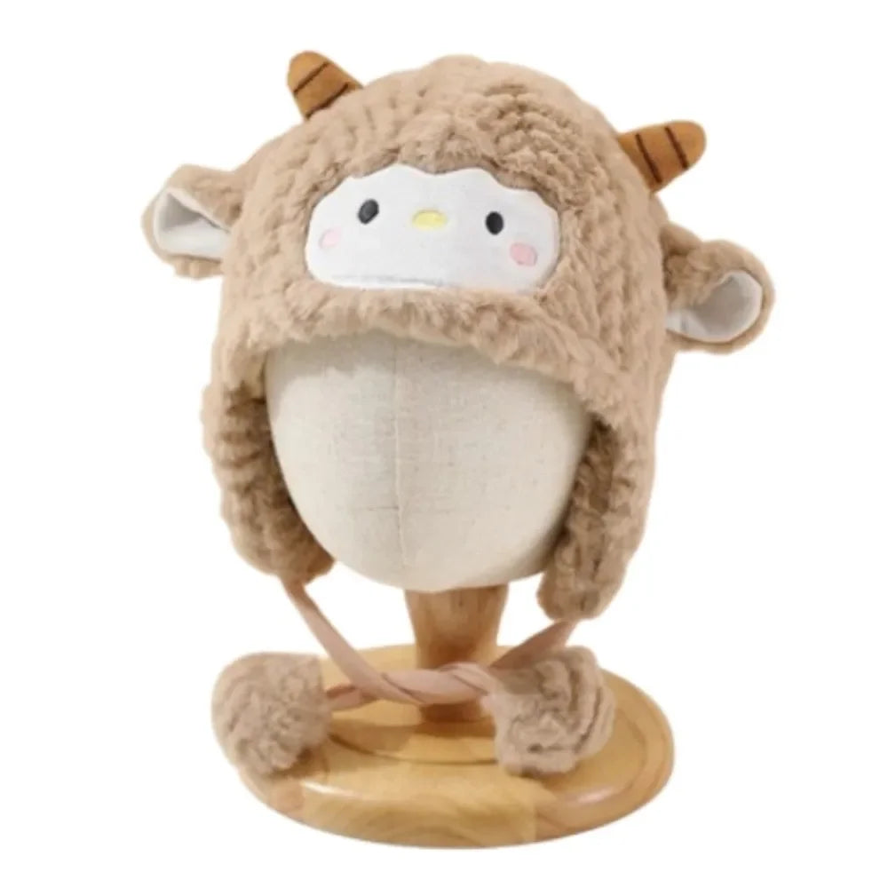 Toddler's Sheep Plush Hat