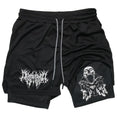 Skull Fitness Shorts (with secret pocket!!)