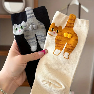 3D Funny Cat Socks
