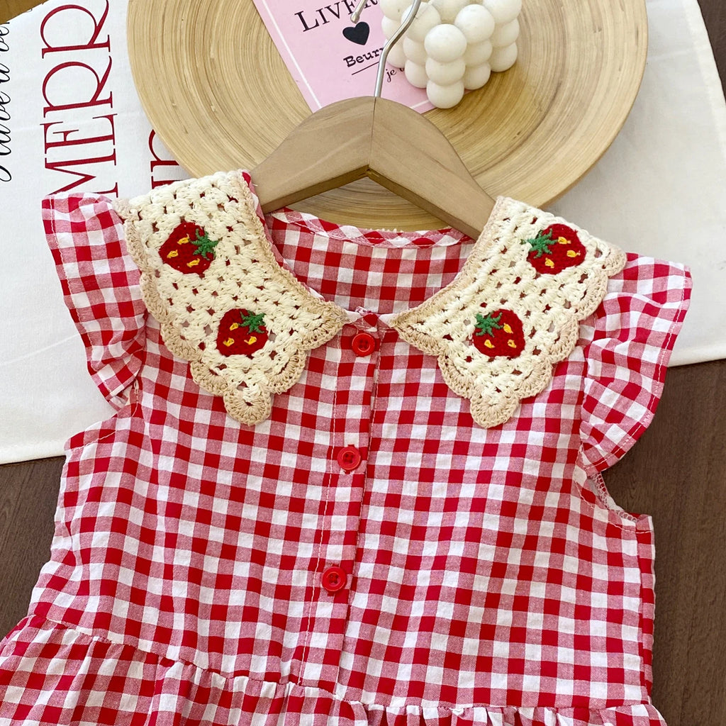 Vestido Strawberry Listrado