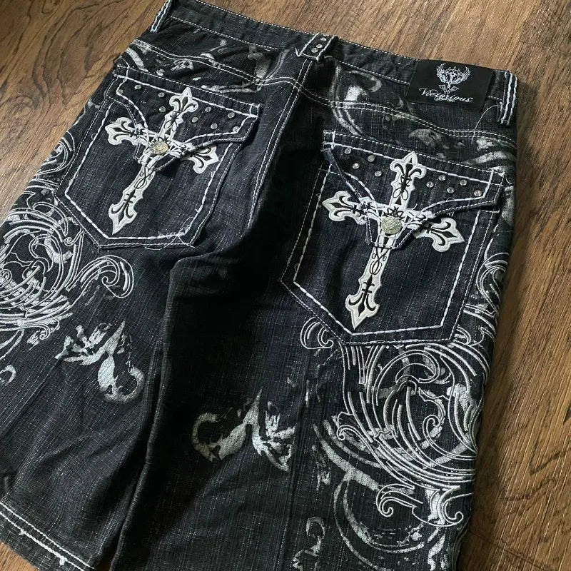 Short Jeans Y2K Baggy