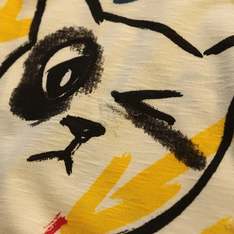 Camiseta Gatinho Graffiti Infantil