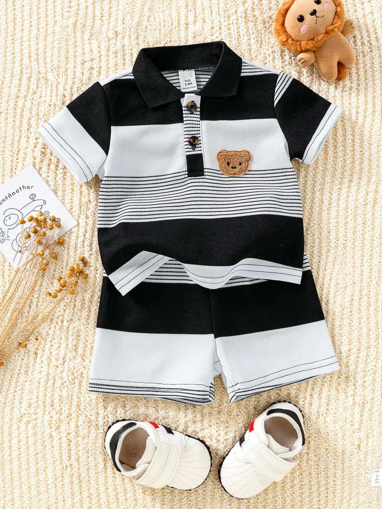 Conjunto Ursinho listrado